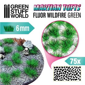 Green Stuff World Martian Tufts 6mm – Fluor Wildfire Green