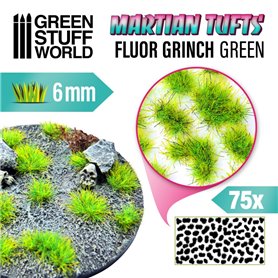 Green Stuff World Martian Tufts 6mm - Fluor Grinch Green