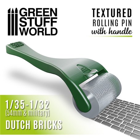 Green Stuff World Rollin Pin With Handle - Dutch Bricks