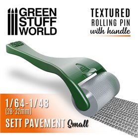 Green Stuff World Wałek z rączką ROLLIN PIN W/HANDLE - Sett Pavement - SMALL