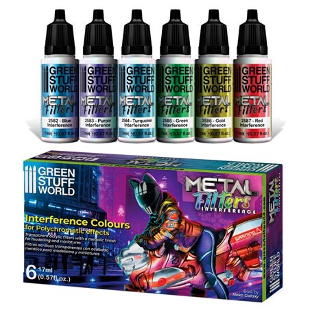 Green Stuff World Zestaw farb METAL FILTERS - INTERFERENCE COLOURS