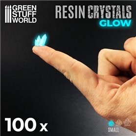 Green Stuff World RESIN CRYSTALS GLOW - Aqua Turquoise