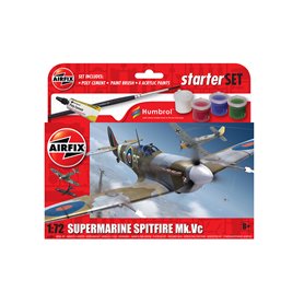 Airfix 1:72 Supermarine Spitfire Mk.Vc - SMALL BEGINNERS SET - w/paints