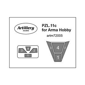 Fly ARTM72005 PZL.11c for Arma Hobby  maska