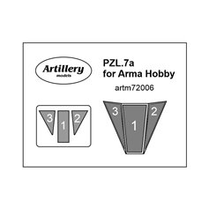Fly 1:72 Masks for PZL P.7A - Arma Hobby