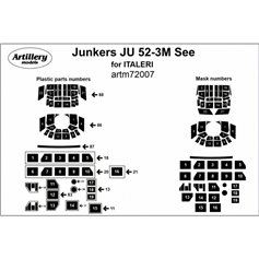 Fly 1:72 Masks for Junkers Ju-52 3M SEE - Italeri