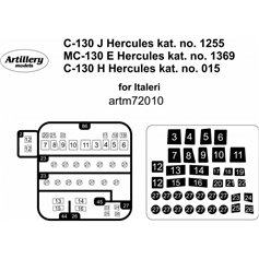 Fly 1:72 Masks for C-130 J/H / MC-130E Hercules - Italeri