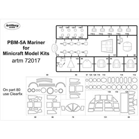 Fly ARTM72017 PBM-5A Mariner for Minicraft  maska