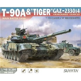 Suyata NO-002 T-90A Main Battle Tank & "TIGER" GAZ-233014 Armoured Vehicle