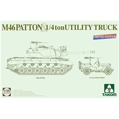 Takom 1:35 M46 Patton + 1/4 TON UTILITY TRUCK