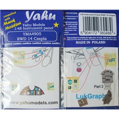 Yahu Models 1:48 Dashboard for RWD-14 Czapla - LukGraph 