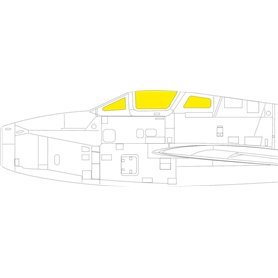 Eduard 1:48 Maski do F-84F dla Kinetic