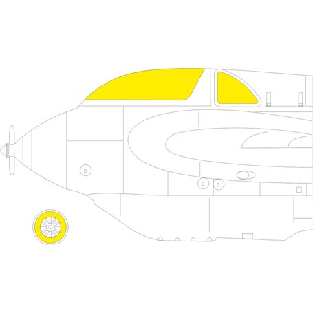 Eduard 1:48 Maski do Messerschmitt Me-163B dla Gaspatch Models