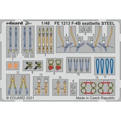 Eduard ZOOM 1:48 Pasy bezpieczeństwa STTEL do F-4B dla Tamiya