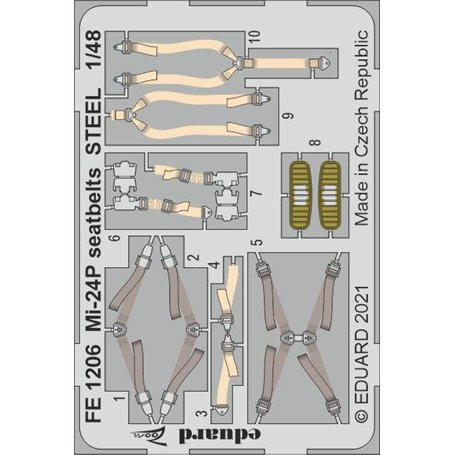 Eduard 1:48 Mi-24P seatbelts STEEL dla Zvezda