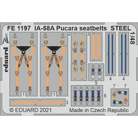 Eduard 1:48 IA-58A Pucara seatbelts STEEL dla Kinetic