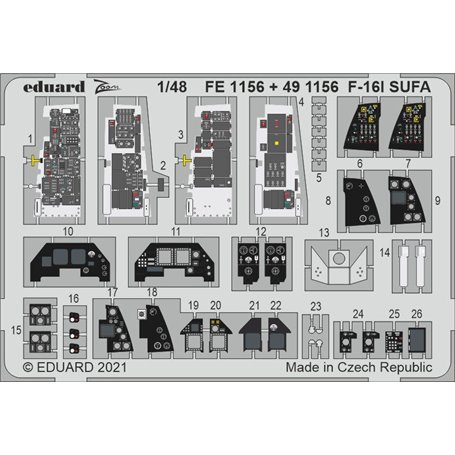 Eduard 1:48 F-16I SUFA dla Kinetic