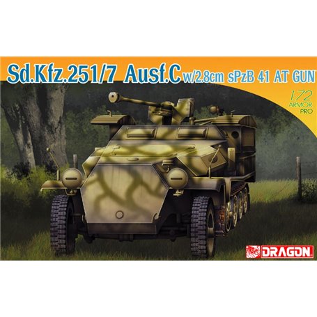 Dragon 1:72 Sd.Kfz.251/7 Ausf.C W/2.8cm Spzb 41