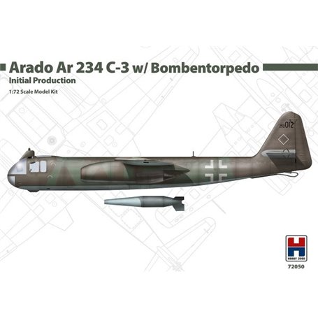 Hobby 2000 72050 Arado Ar 234 C-3 w/ Bombentorpedo Initial Production – DRAGON + CARTOGRAF