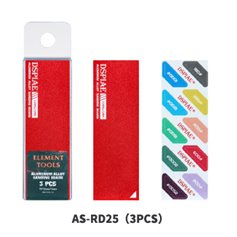 DSPIAE AS-RD25 Aluminiowa podkładka do papierów ściernych ALUMINUM ALLOY SND BOARD RED 3PCS