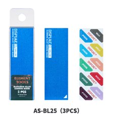 DSPIAE AS-BL25 Aluminiowa podkładka do papierów ściernych ALUMINUM ALLOY SND BOARD BLUE 3PCS