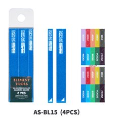 DSPIAE AS-BL15 Aluminiowa podkładka do papierów ściernych ALUMINUM ALLOY SND BOARD BLUE 4PCS