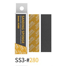 DSPIAE SS3-280 3mm #280 SANDING SPONGE 5 PCS
