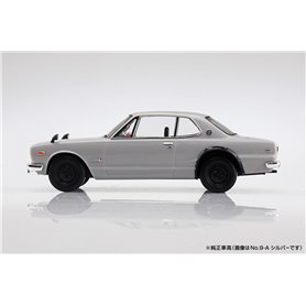 Aoshima 1:32 NISSAN SKYLINE 2000 GT-R 1969 Silver Snapkit