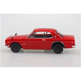 Aoshima 1:32 Nissan Skyline 2000 GT-R 1969 RED - THE SNAPKIT