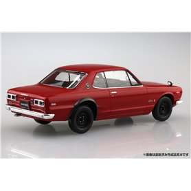 Aoshima 1:32 Nissan Skyline 2000 GT-R 1969 RED - THE SNAPKIT