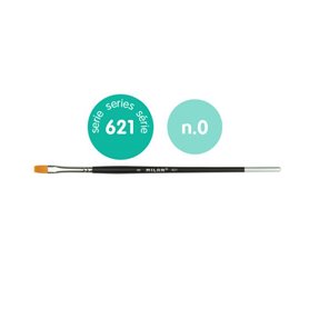 Milan 0462100 Premium Synthetic flat paintbrush series 621 no. 0