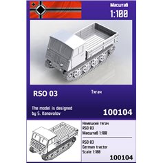 Zebrano 1:100 Resin model kit RSO 03 - GERMAN TRACTOR 