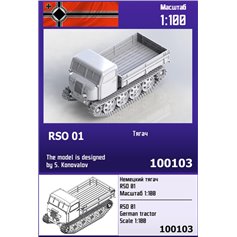 Zebrano 1:100 Resin model kit RSO 01 - GERMAN TRACTOR 