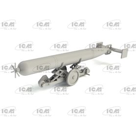 ICM 1:48 WWII BRITISH TORPEDO TRAILER