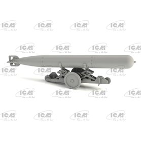 ICM 1:48 WWII BRITISH TORPEDO TRAILER