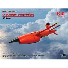 ICM 48403 Q-2C (BQM-34A) Firebee, US Drone (2 airplanes and pilons) (100% new molds)