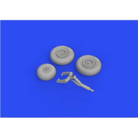Eduard 1:48 MiG-15 wheels dla Bronco / Hobby 2000