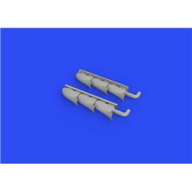 Eduard BRASSIN 1:48 Spitfire Mk.V three-stacks exhausts fishtail dla Eduard