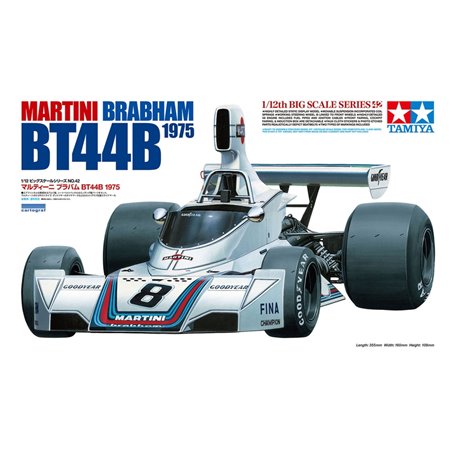 Tamiya 1:12 Martini Brabham BT44B 1975 - Tamiya 1:12 Martini Brabham BT44B  1975 - Cars - Plastic model kits - Sklep Modelarski Agtom