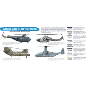 Hataka BS14 Zestaw farb BLUE-LINE US MARINE CORPS HELICOPTERS