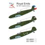 Exotic Decals 72001 Royal Emils - Me 109 in Yugoslav service