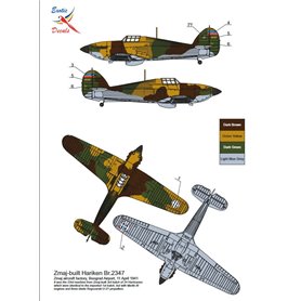 Exotic Decals 72003 Hariken - Hawker Hurricane Mk.I in Yugoslav service