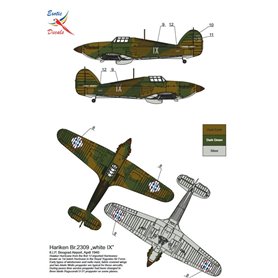 Exotic Decals 72003 Hariken - Hawker Hurricane Mk.I in Yugoslav service