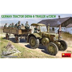 Mini Art 1:35 GERMAN TRACTOR D8506 AND TRAILER W/CREW