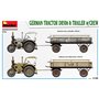 Mini Art 1:35 GERMAN TRACTOR D8506 AND TRAILER W/CREW