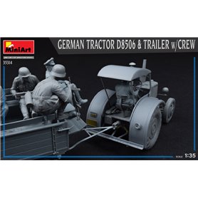 Mini Art 1:35 GERMAN TRACTOR D8506 AND TRAILER W/CREW