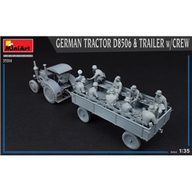 Mini Art 1:35 GERMAN TRACTOR D8506 AND TRAILER W/CREW
