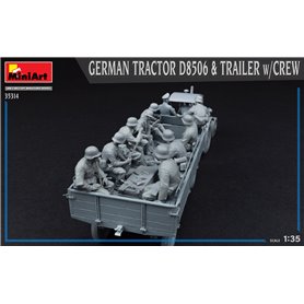 Mini Art 1:35 GERMAN TRACTOR D8506 AND TRAILER W/CREW