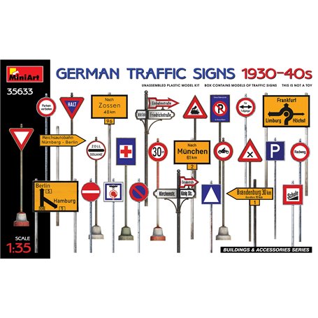 Mini Art 35633 German traffic signs 1930-40's