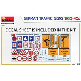 Mini Art 1:35 GERMAN TRAFFIC SIGNS 1930-40S